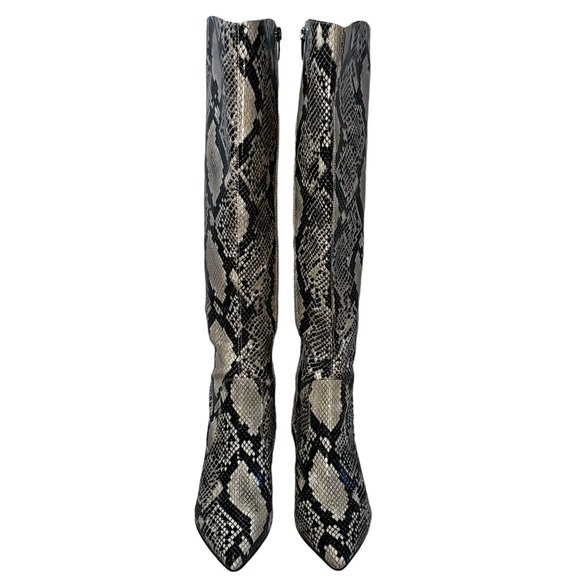 Like new Marc Fisher Snakeskin Print Faux Leather Boots Size 7 - Picture 4 of 10
